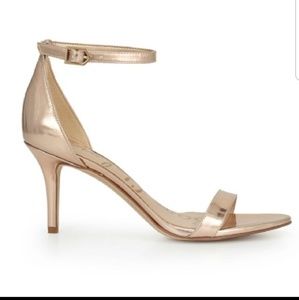Sam Edelman Gold Ankle Strap Patti Sandals
